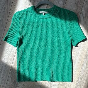 Madewell Green Bouclé Top